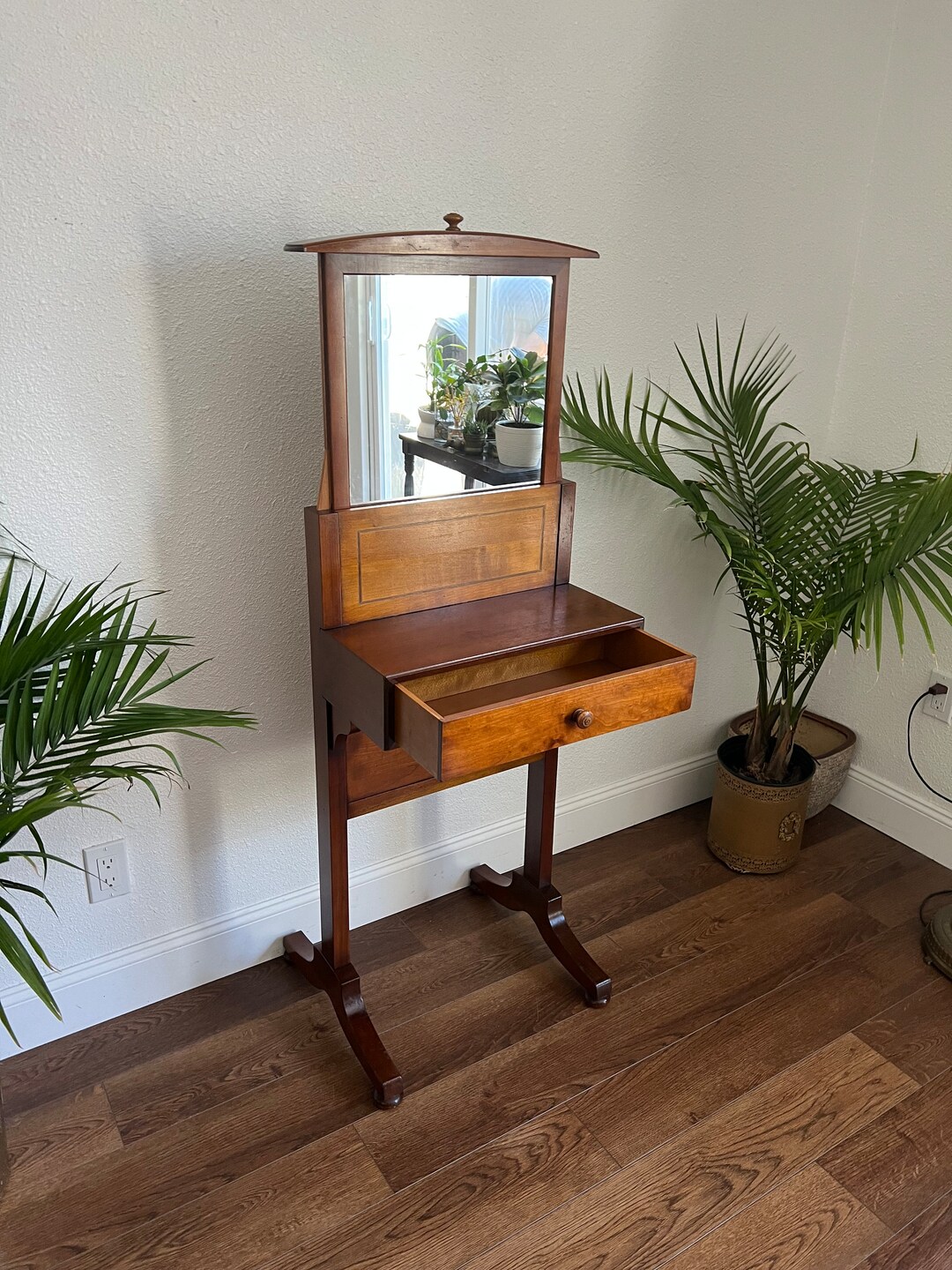 Antique Mens Dressing Table With Mirror French Valet Grooming Etsy