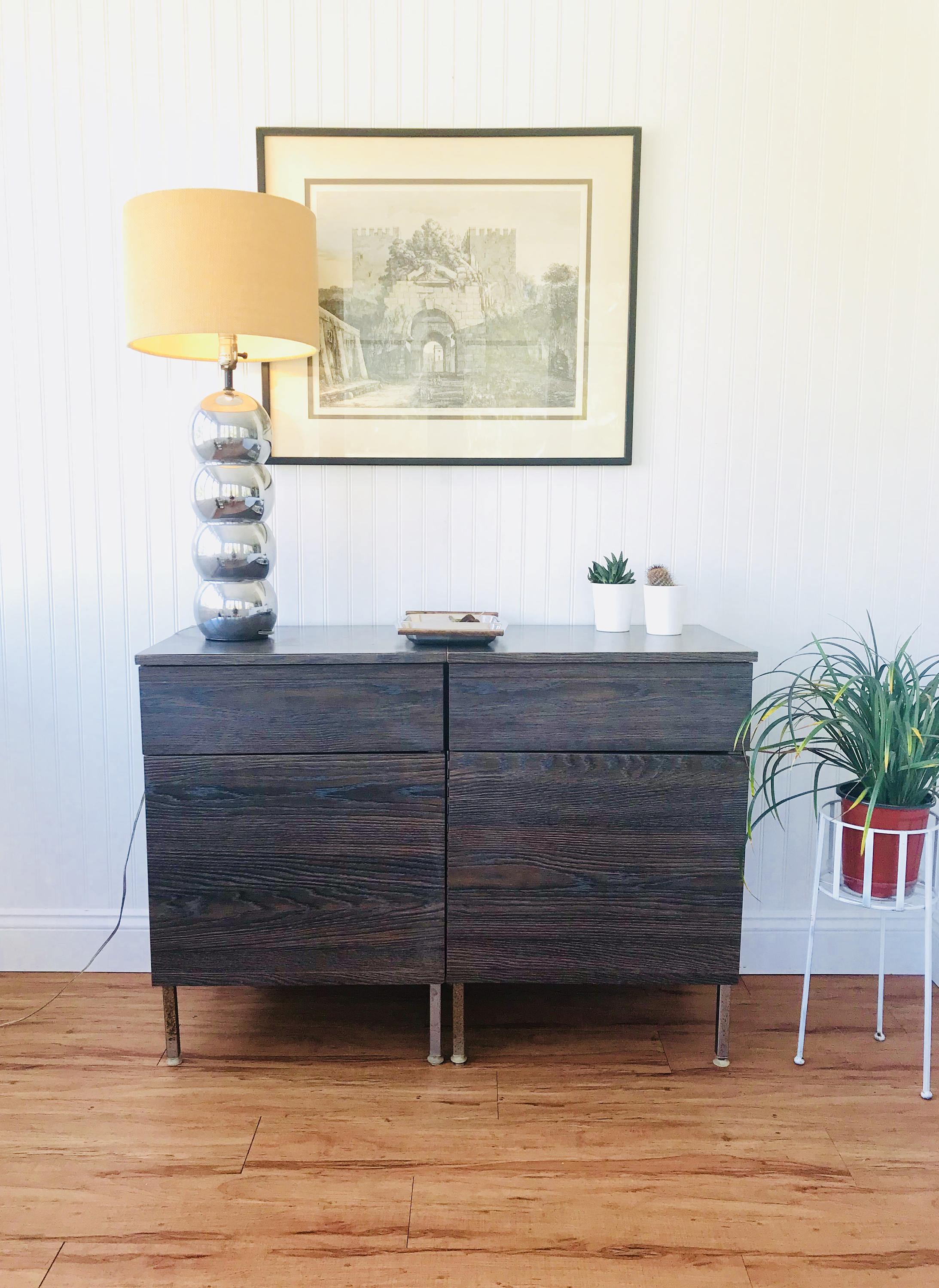 Mid Century Metal Office Cabinets Danish Modern End Tables Or Etsy