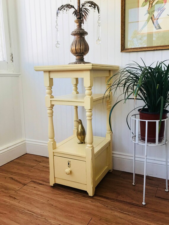 Cottage Style End Table FREE SHIPPING Shabby Chic Painted Etsy