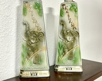 Vintage Jim Beam Elephant Decanter: Thailand 'Nation of Wonders' 1969