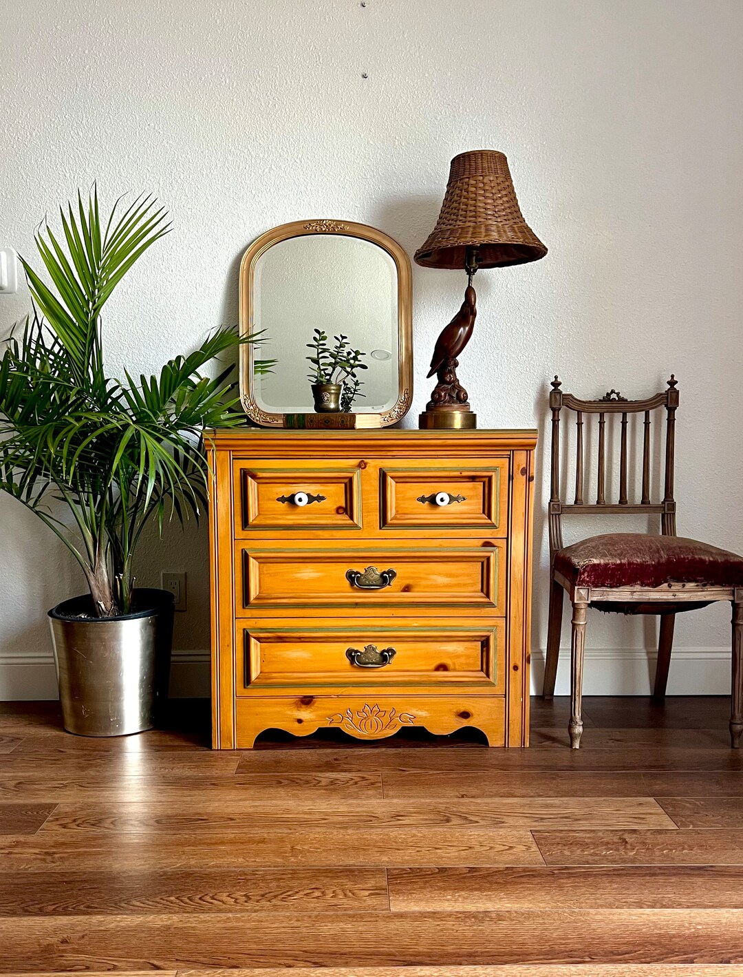 Young Hinkle Bachelors Chest Cape Cod 3 Drawer Pine Dresser or