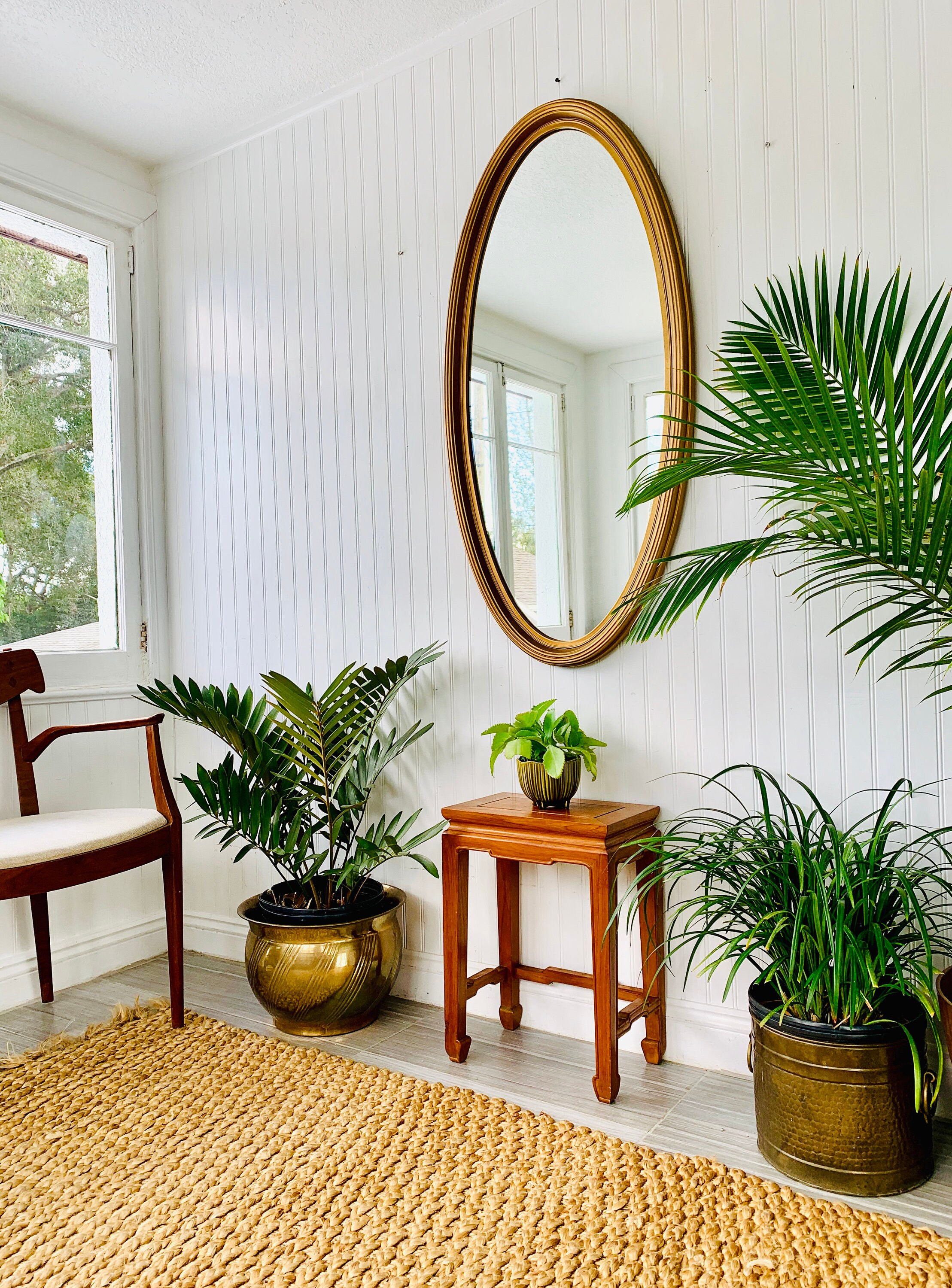 Espejo ovalado alargado oro 43.75 alto estrecho | Etsy