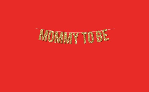 Gold Sparkly mommy to Be Banner DIY Digital | Etsy