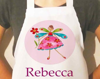 Personalised Apron -Children's Aprons - Girls Apron - Name Apron - Personalised Gift- Girls Birthday -Various Designs