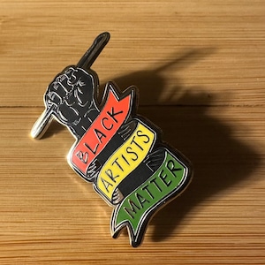 Black Artists Matter Enamel Pin