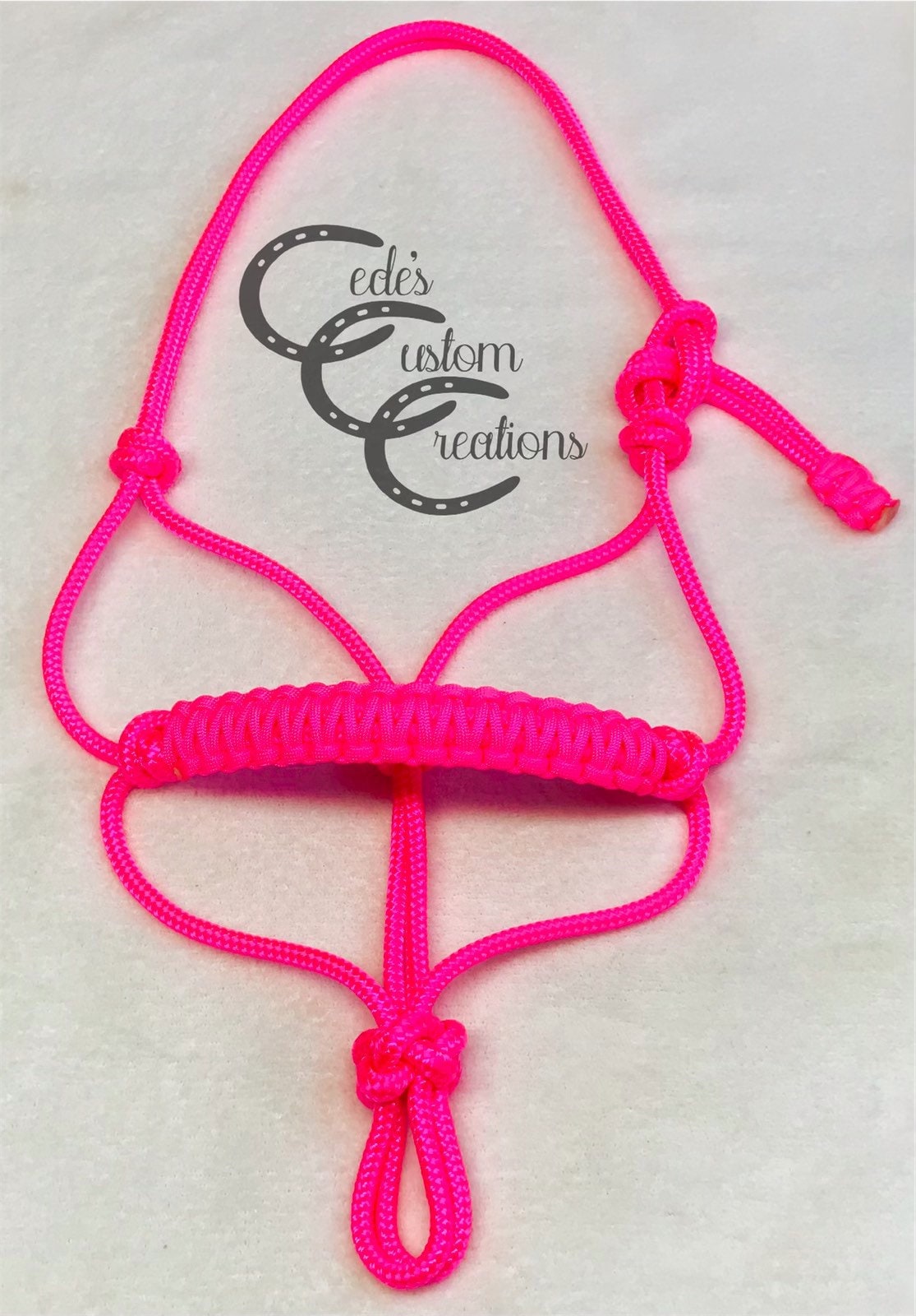 Neon Pink Miniature Horse HalterHorse HalterPony Etsy