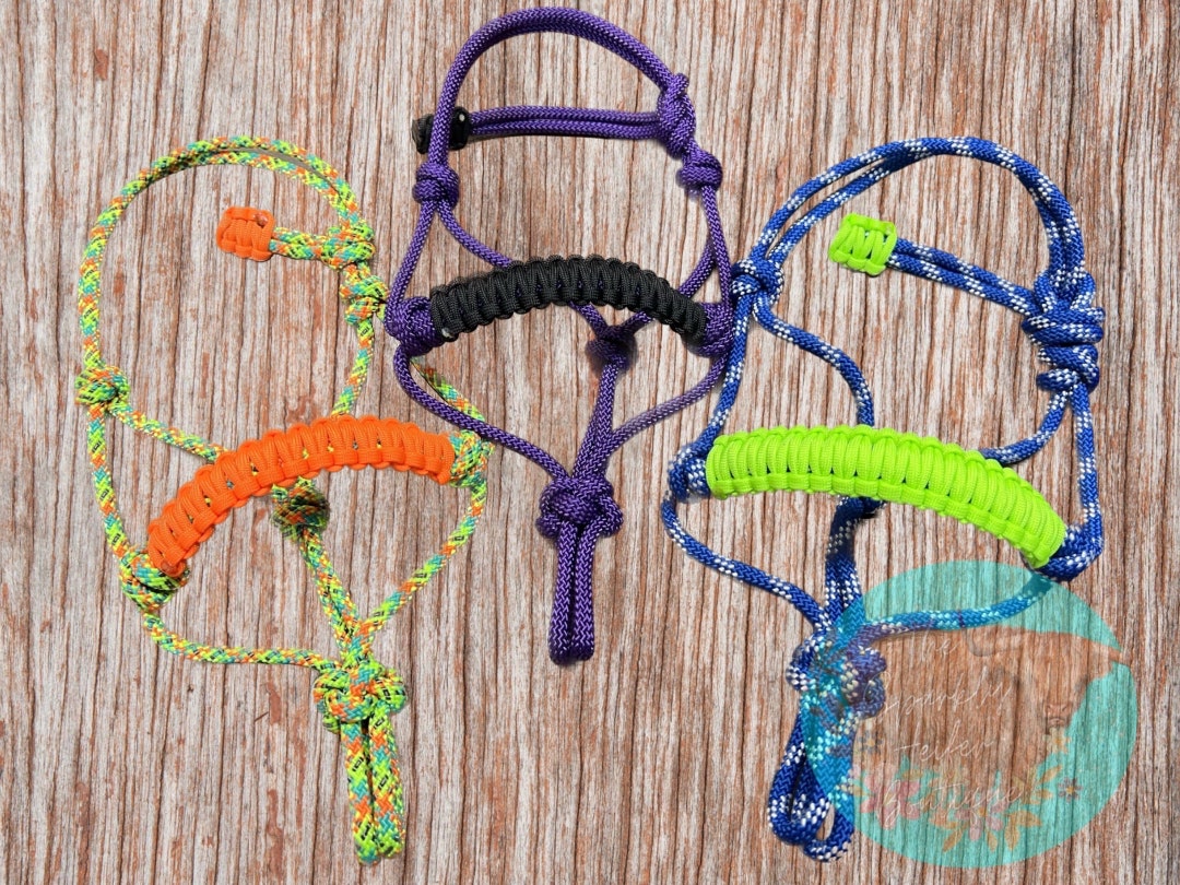 Miniature Horse Rope Halter,paracord Tack,braided Halter,custom Halter