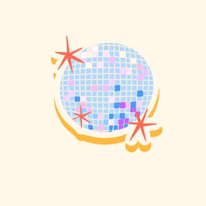 disco ball sticker