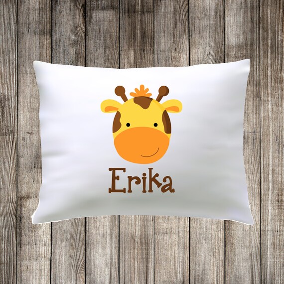 Personalized Child S Name Giraffe Face Jungle Animal Etsy