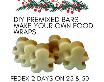 DIY Beeswax Wrap Kit: Pine Resin, Zero Waste Food Storage