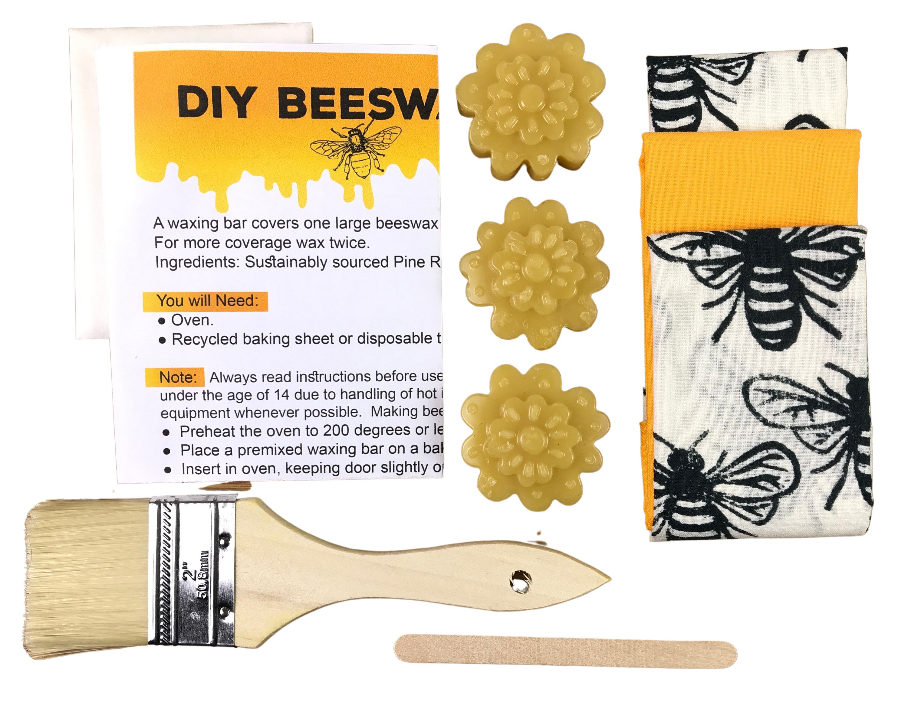 Beeswax Wrap Zero Waste Gifts DIY Kit Make Your Own Beeswax Wraps