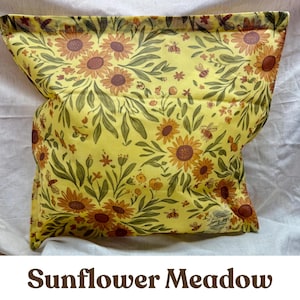 Reusable Beeswax Bread Bag 16"x16" XL | Sourdough Bread Storage | Organic Cotton| Made in USA | Bread Baker Gift | Plastic Free | Handmade Sunflower Meadow