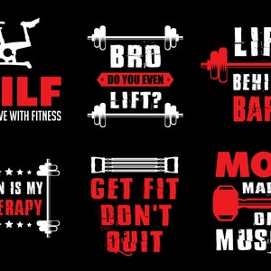 Fitness Zitate, Workout Zitate, Fitness Sprüche, Workout Sprüche Bundle, Gym Sprüche, Gym Zitate - JPG's & EPS's