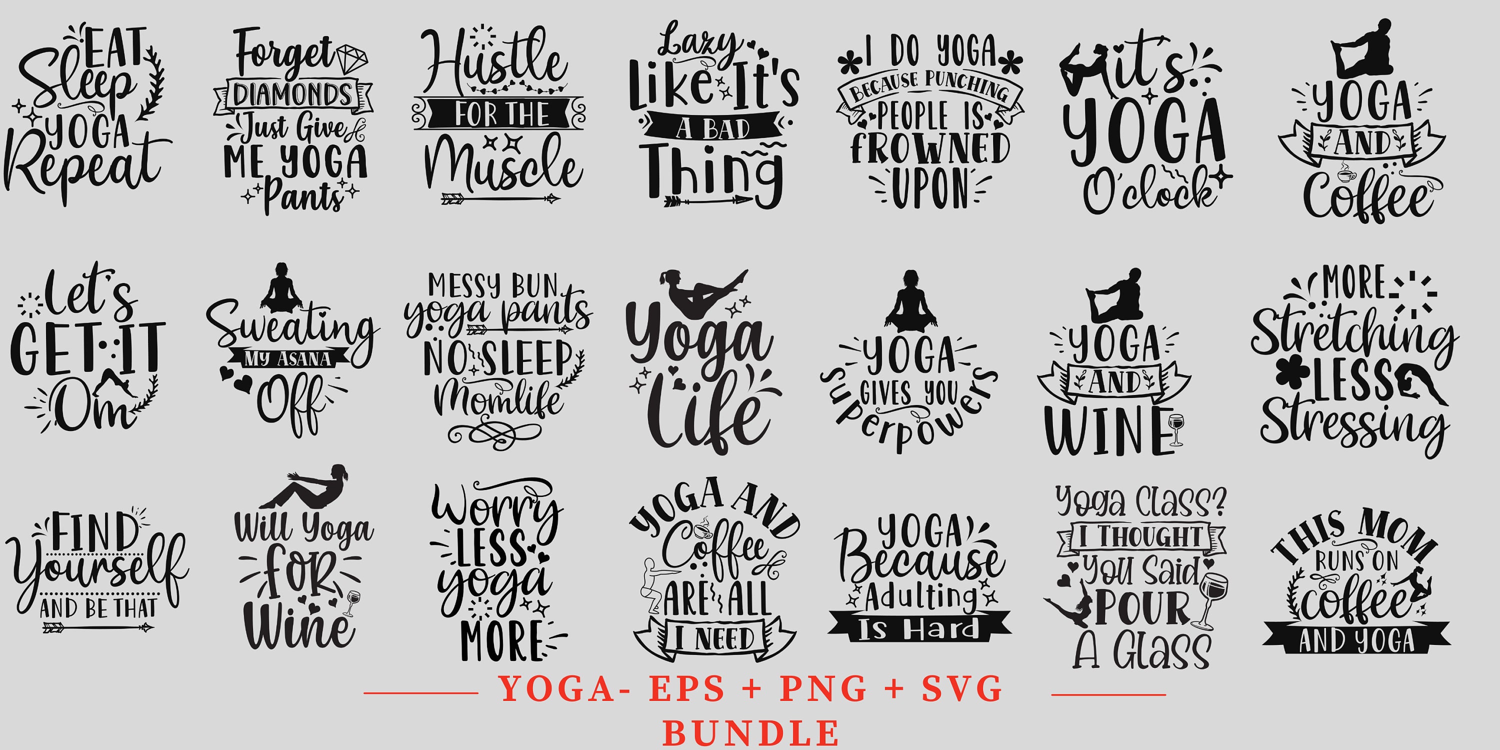 YOGA SVG, Yoga Shirt Svg, Cute Svgs for Women, Namaste Shirt Svg,  Meditation Svg, Funny Shirt Svg 