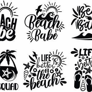 Summer Bundle SVG, Summer Beach, Beach Svg Bundle, Summertime, Funny Beach Quotes Svg, Svg Png Dxf Beach Quotes Summer Quotes Svg Bundle