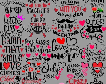 Valentine Image Bundle, Valentine's Day Design Bundle, Valentines png Bundle, Valentine's Day, Love Images, Love Svg