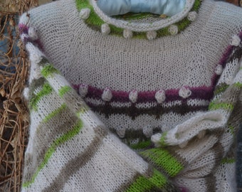 feather wool sweater design