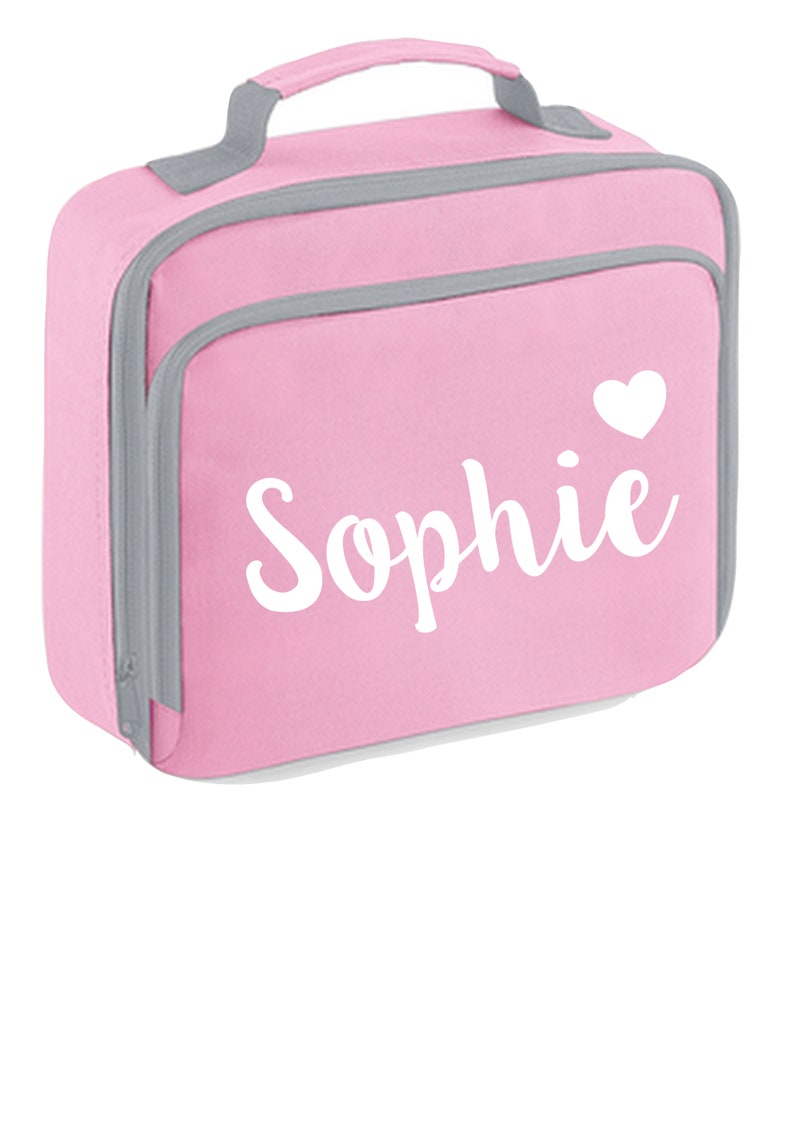 Personalised Childs Lunch Cooler Bag Kids Insulated School Dinner Box BPA Free Back To School image 6