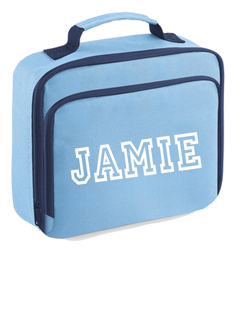 Personalised Childs Lunch Cooler Bag Kids Insulated School Dinner Box BPA Free Back To School image 8