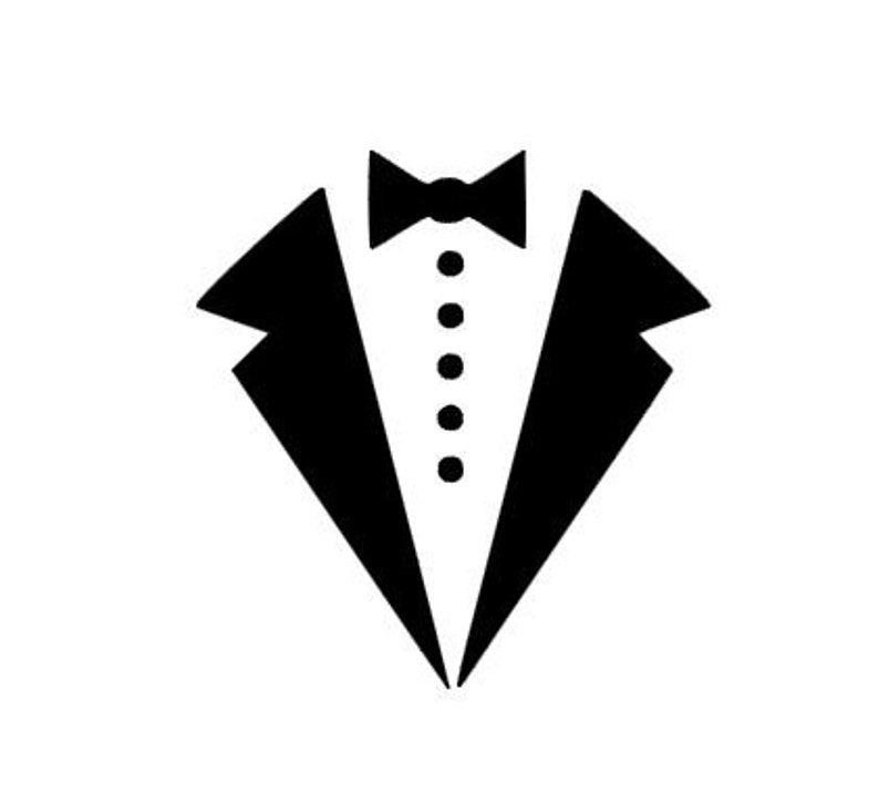 Download Tuxedo Bow Tie instant download for cutting machines SVG DXF | Etsy