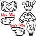 Mouse Hands instant download cut file - SVG DXF EPS ps studio3 studio