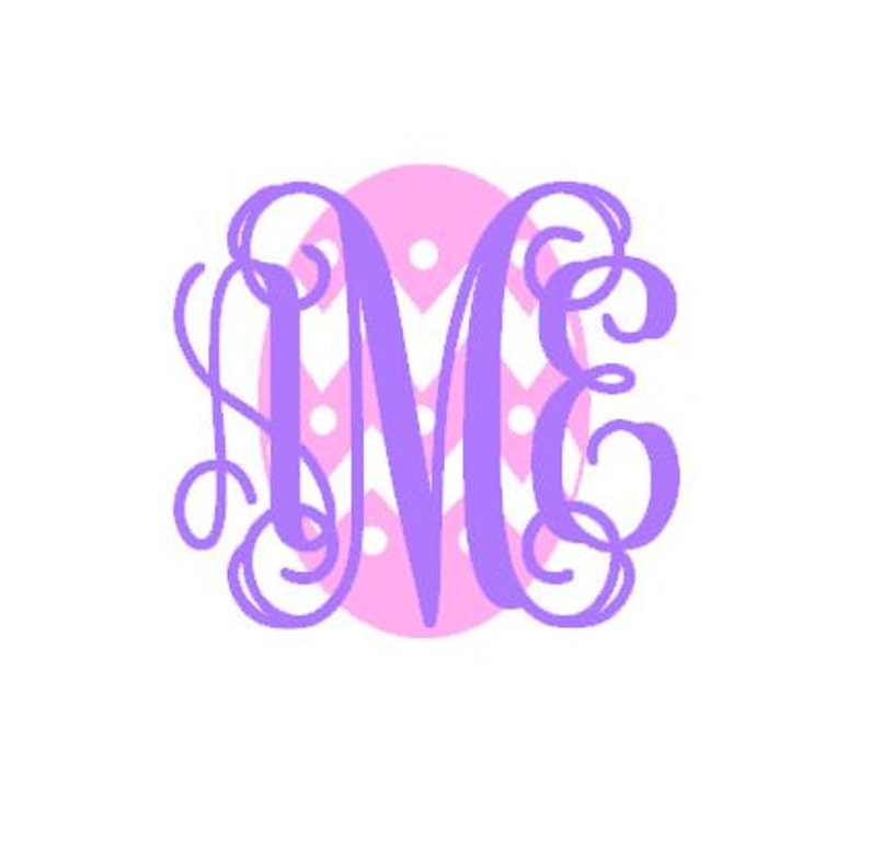 Download Easter Egg Monogram instant download cut file SVG DXF EPS ...