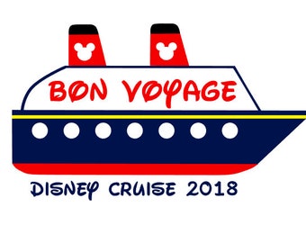 Disney Cruise instant download digital cut file for electronic cutting machines - SVG DXF EPS ps Studio3 Studio