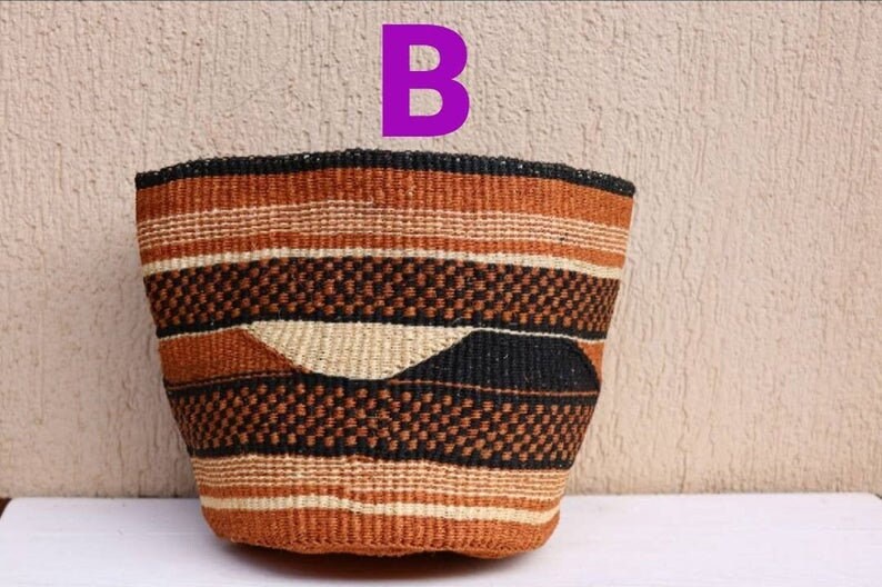 Tribal planters Decorative basket Kenyan kiond Woven planters Handmade planters Sisal planters Wicker baskets Succulent planters