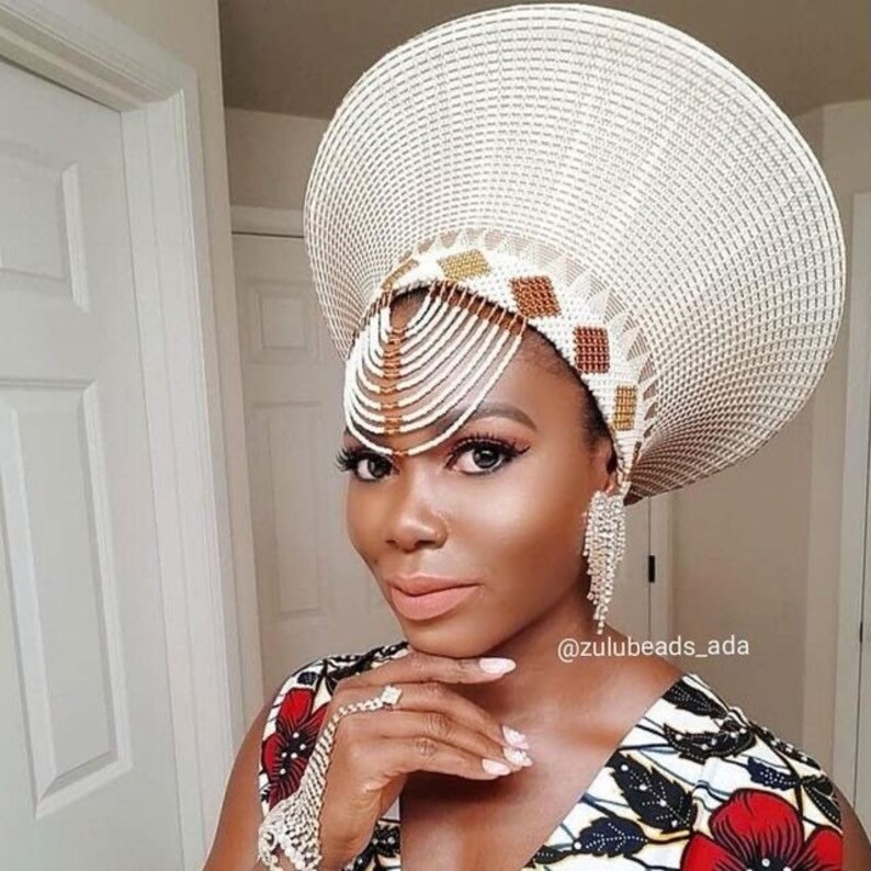 Traditional Zulu Beaded Hat Zulu Beaded Hat Isicholo Bucket Etsy UK