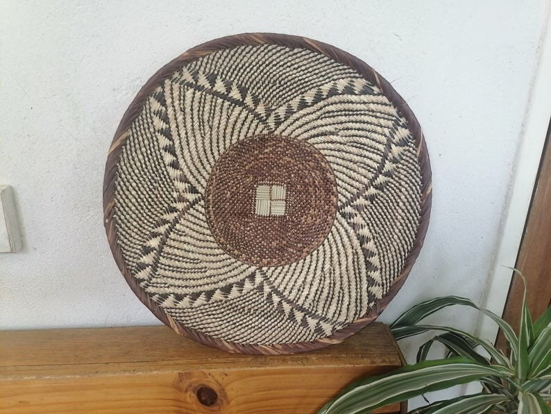 African Binga baskets African wall decor Woven wall baskets Etsy