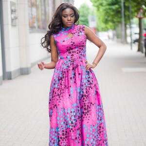 Bouda Maxi Dress| Ankara Dress| African Clothing| African Dress| African Print Dress| Women's Clothing| African Fabric| maxi Dress Summer