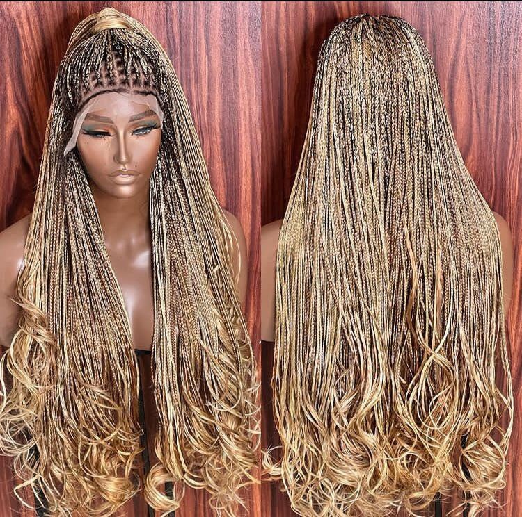 Braided wig/ Lace Frontal wig/ Braids/ – HouseOfSarah14