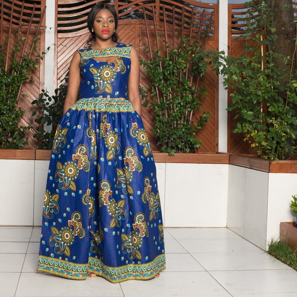 African Print Dress - Etsy