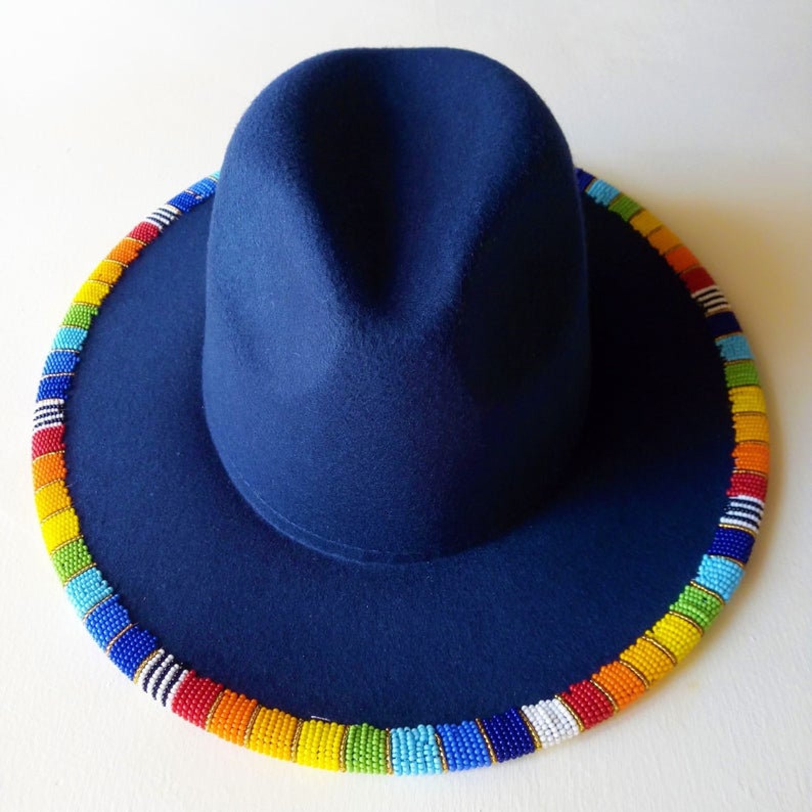 RIM Beaded Fedora Hat ladies Fedora Hat Beaded Hat Beaded | Etsy