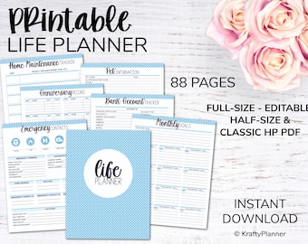 Household Binder | A collection of editable printables to help you cultivate an organized home and life