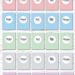 Home Management Binder - Editable Planner Bundle Starter Kit - Pink - Etsy
