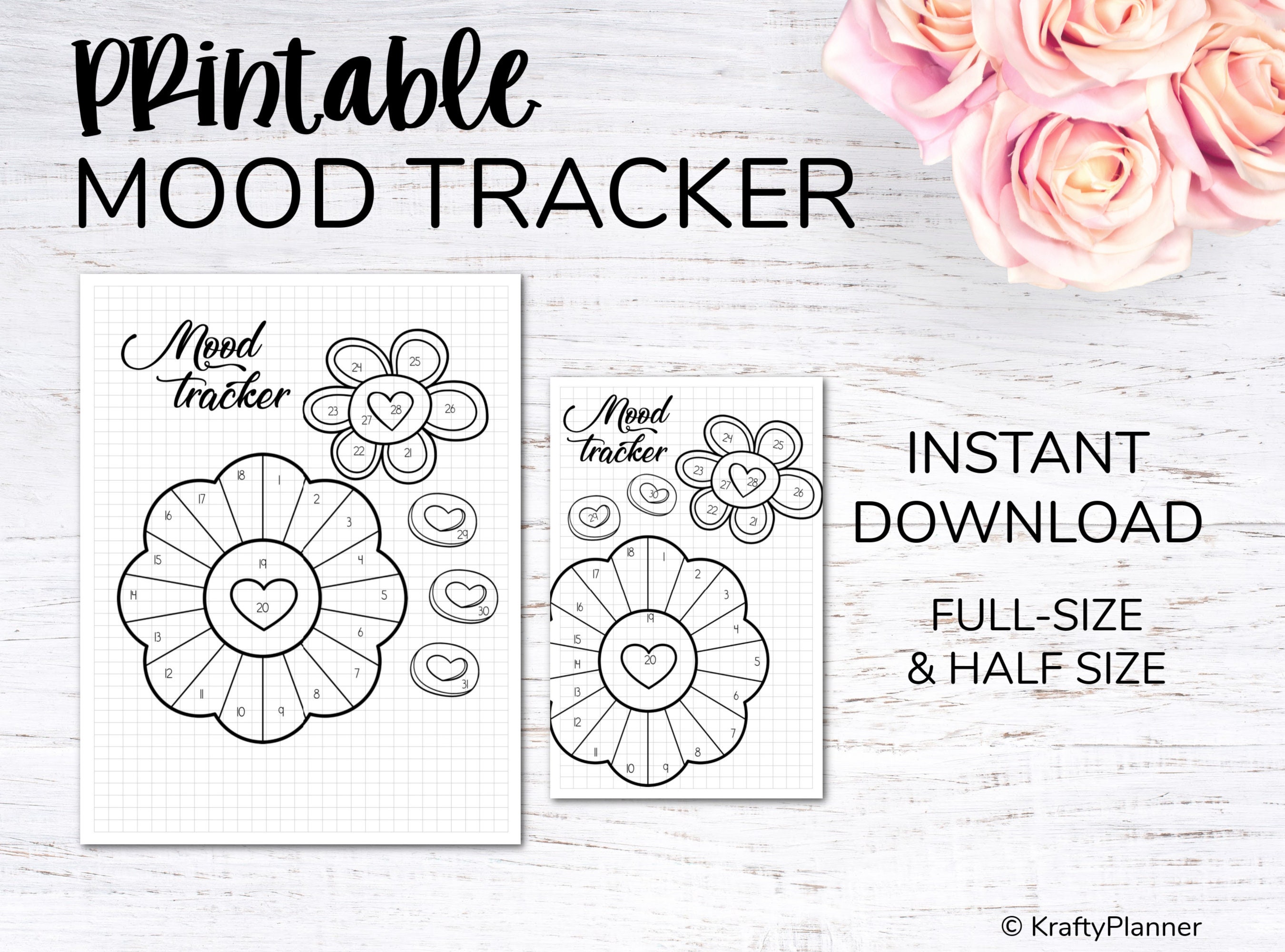 Mood Tracker Bullet Journal Collection PDF - Etsy