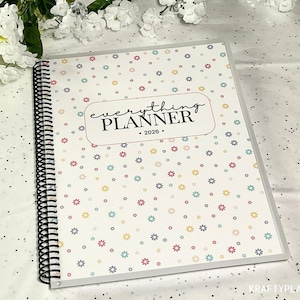 2026 Seasonal Everything Planner – Dated 8.5x11 Coil Bound Planner | Yearly, Monthly and Weekly Planning | Colorful graphics 2026 Organizer