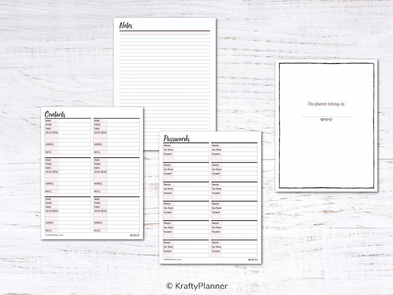Work At Home Planner Printable PDF Etsy work-at-home-planner-printable-pdf-etsy