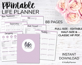 Household Binder | A collection of editable printables to help you cultivate an organized home and life