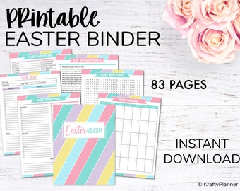 Easter Binder & Activity Pack, PDF Instant Download