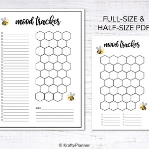 Spring Mood Tracker for your planner and bullet journal PDF image 2