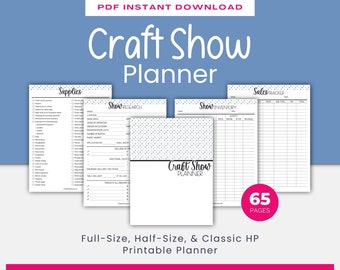 Craft Show Planner, Craft Fair Planner, Craft Order Form, Inventory Tracker, Marketing Tracker, Craft Business Planner, Project Planner