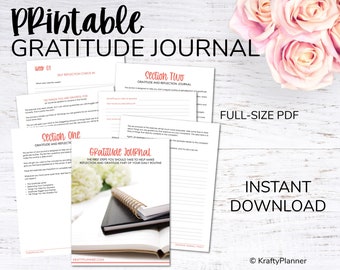 Gratitude Journal - Instant Download (Editable PDF)