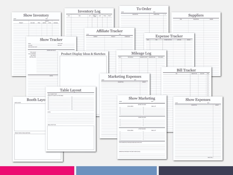 Maximize your productivity, streamline your operations, and ensure your craft business thrives in this competitive marketplace. Get your hands on this Editable Craft Show Planner today and embark on a journey toward prosperity and order.