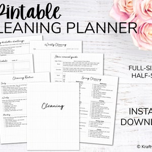 Cleaning Routine Printable Planner - 13 sheets