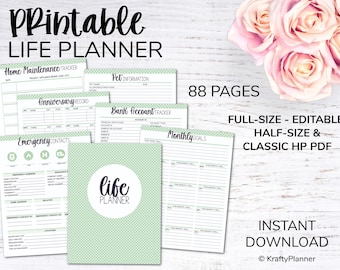 Household Binder | A collection of editable printables to help you cultivate an organized home and life