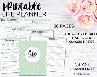 Household Binder | A collection of editable printables to help you cultivate an organized home and life
