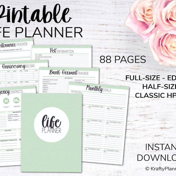 Household Binder | A collection of editable printables to help you cultivate an organized home and life