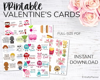 Valentine's Day Fun Printable Cards